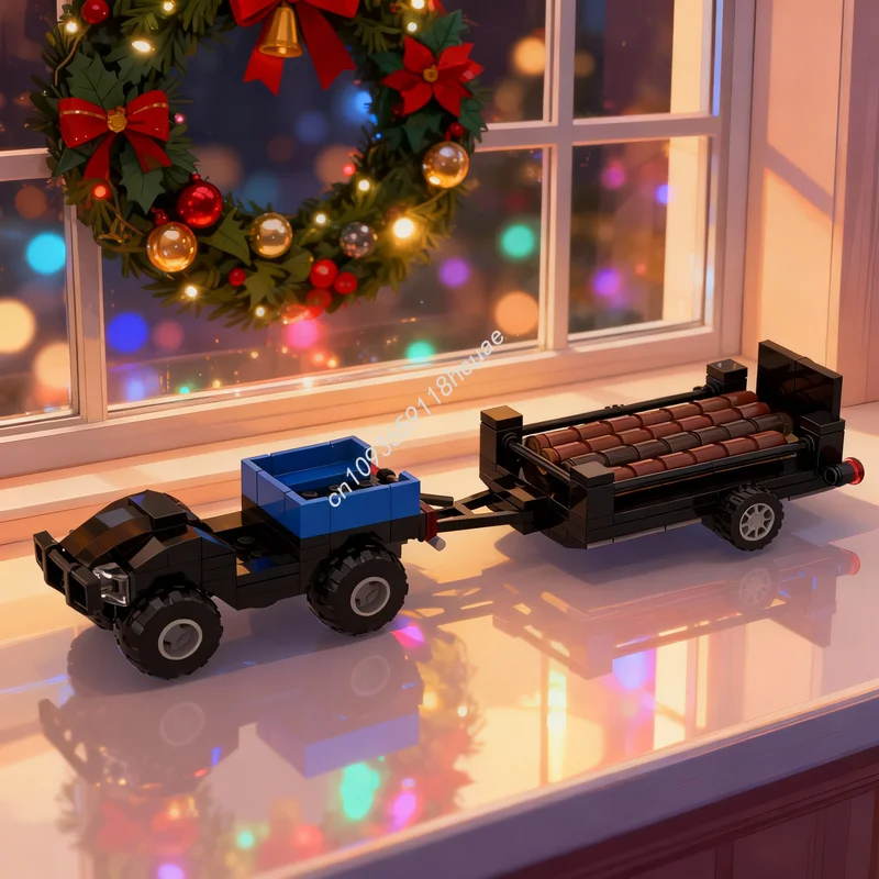 

Набор строительных блоков MOC «Мини-трактор: Сельскохозяйственная уборка урожая», 378 деталей, модель Creator, развивающая игрушка, идея для рождественского подарка