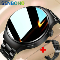 SENBONO For Huawei Xiaomi Smart Watch Men HD Screen APP GPS Map Heart Rate Bluetooth Call IP68 Waterproof SmartWatch 2025 New