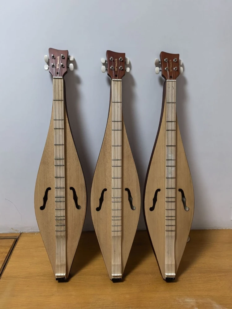 American 4stringed Instrument Dulcimer Easy Learn Niche Guitar Playing Singing Musical Instruments Accompaniment Accessories