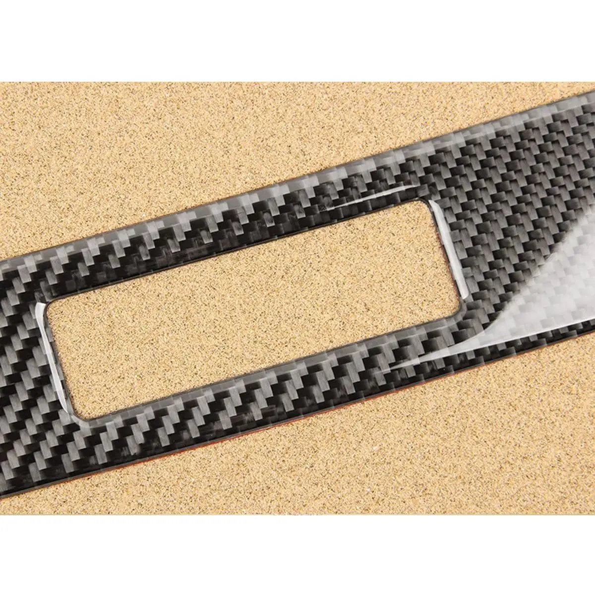 لوحة تشذيب داخلية للسيارة من جانب الراكب ، وتقليم وحدة التحكم ، وألياف الكربون لفورد موستانج