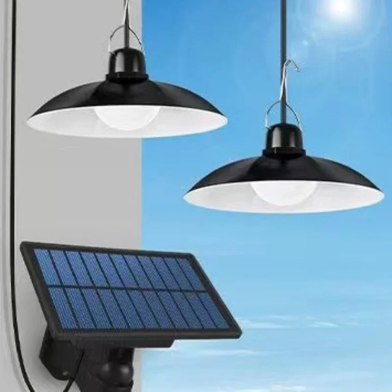 Chandelier Garden Decoration Outdoor Solar Lights LED Portable Split Solar Lamp Courtyard Camping Tent Waterproof Pendant Light