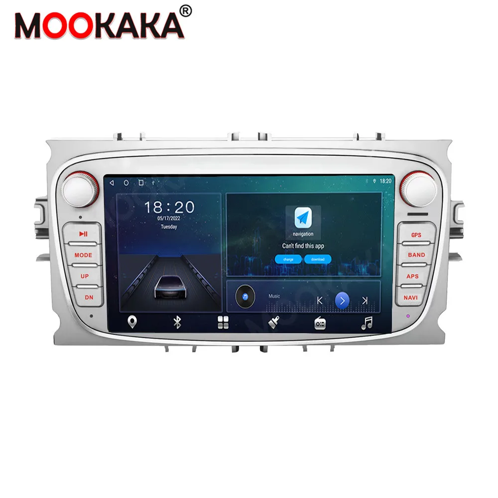 Android 14 For Ford Focus mk2 S-Max Mondeo Galaxy C-Max Car Radio Carplay GPS Multimedia Video Player DSP AHD DVR 2din stereo