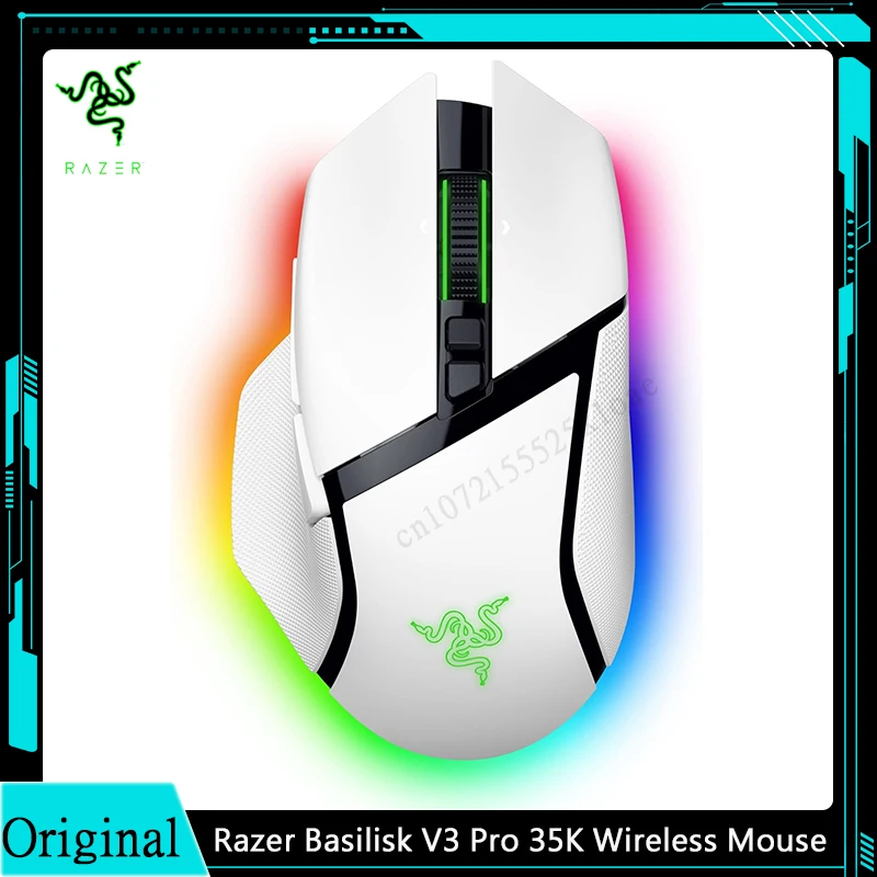 Razer Basilisk V3 Pro 35K Wireless Gaming Mouse HyperScroll Tilt Wheel 35K DPI Optical Sensor Gen 2-13 Customizable Controls