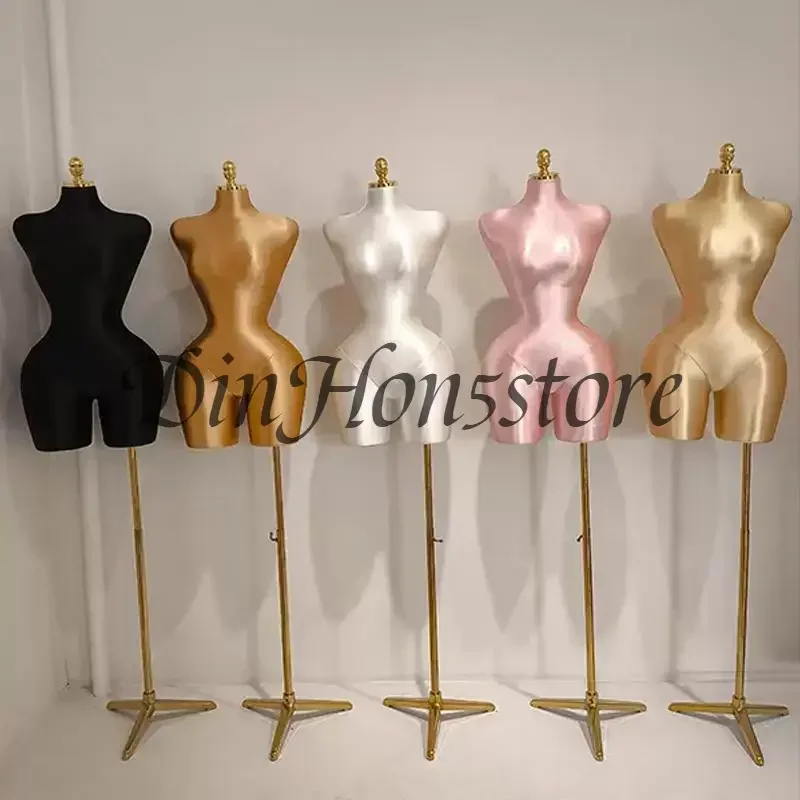 Plus-size model display rack, full women's wear, half-body pin-prick models