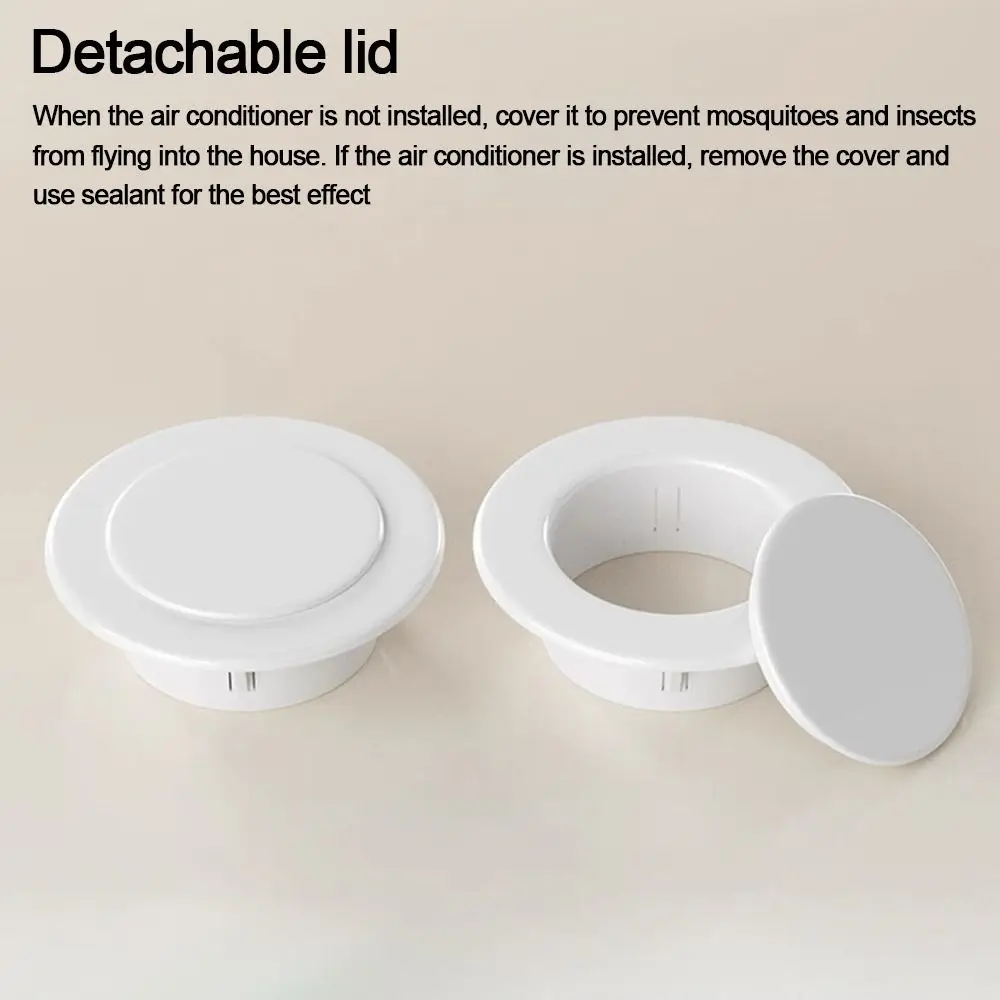 New Plastic Air Conditioning Pipes Cover Split Type White Hole Cover Plug Pipe Plug Cable Entry - view 5
