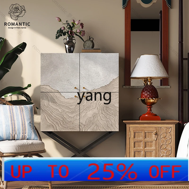 

LH Chinese cabinet simple retro solid wood home living room decoration dining side cabinet high foot