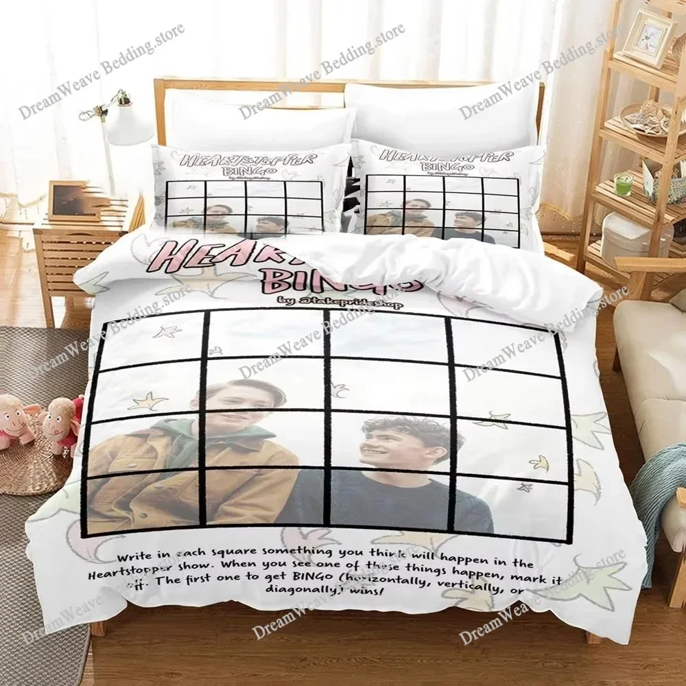 

3D Printed Anime Heartstopper Bedding Set Duvet Cover Bedroom Comforter Covers Single Twin King _Size Quilt Cover Home Textile96