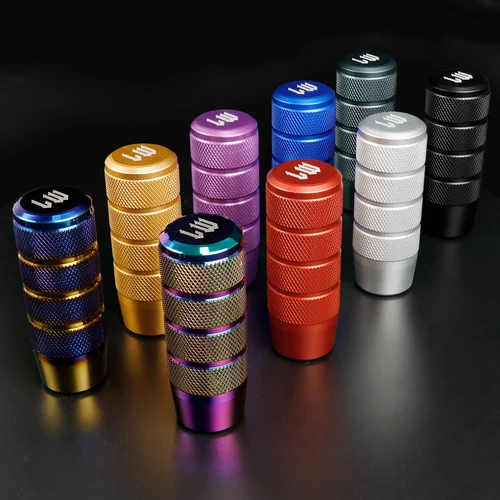 Imagen 2 del producto 9 colores en stock LW Diseño antideslizante 95 mm Perilla de palanca de cambios para automóvil Cabezal de palanca de cambios