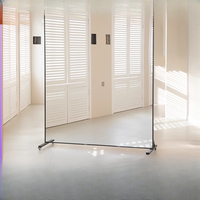 Dance mirror Mobile dance Household dance movable practice Fitness large  Full-body  Full-length mirro