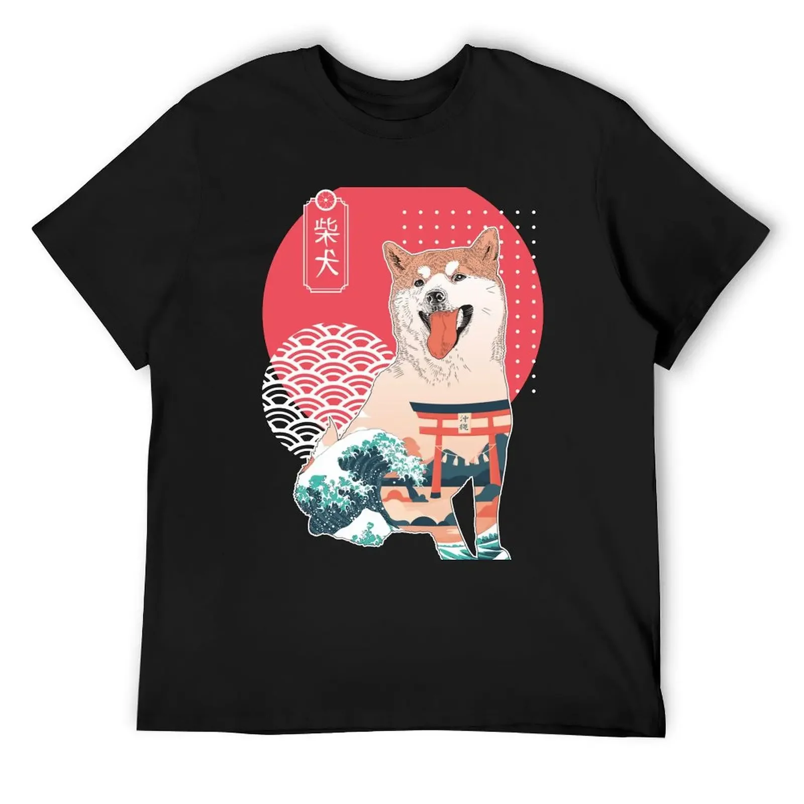 

Shiba Inu T-Shirt vintage clothes graphics Short sleeve tee anime clothes for men