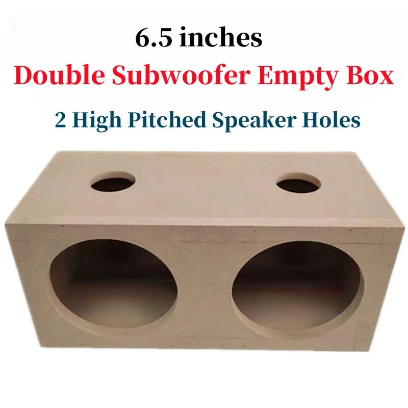 

Double 6.5-inch Subwoofer Empty Box High Pitched Hole Passive Speaker Wooden Drawer DIY Speaker Box Subwoofer Housiing 145mm