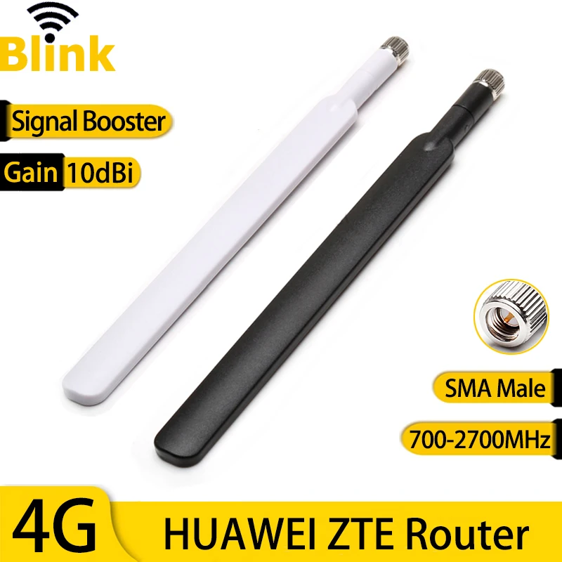 ZTE 화웨이 B315/593/880/890 CPE ZTE용 Omni 안테나, 실내 모바일 신호 부스터, WiFi 외부 안테나 증폭기, 10dbi, 4G, 2 개 