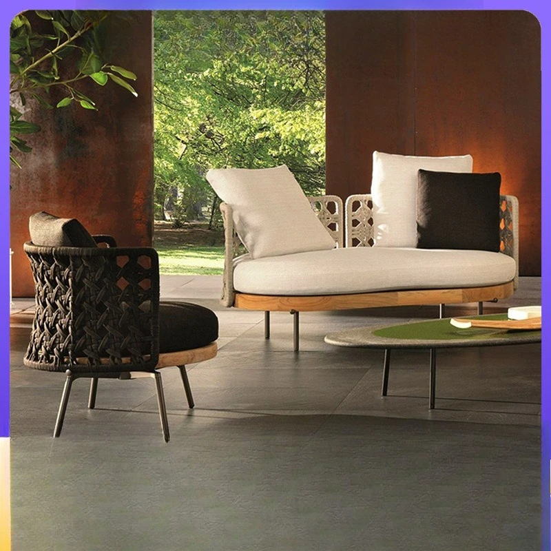 

Compact Versatile Customizable Nordic Outdoor Sofa