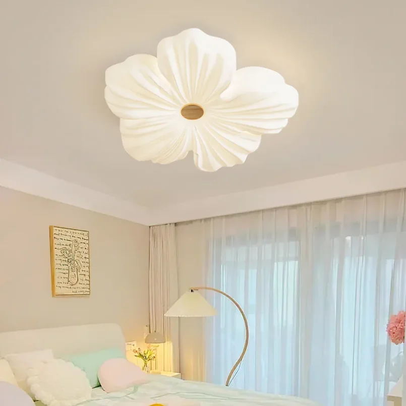 Modern Led Flower Shape Ceiling Mounted Lights for Bedroom Living Room Kitchen Home Indoor Decoration Lamp Lighting Girls Kids