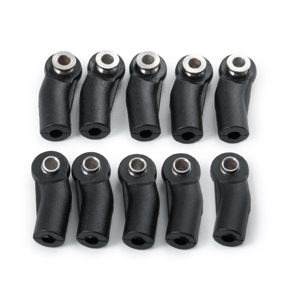 YEAHRUN 10Pcs M4 Rod Ends Plastic Link Balls Head Linkage Joint for Axial SCX10 D90 Wraith TRX4 TRX6 1/10 RC Crawler Car Parts