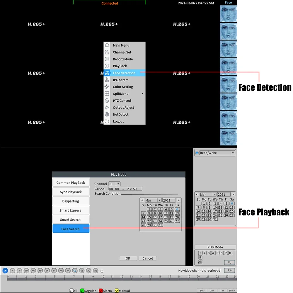 Xmeye-顔認識付きネットワークビデオレコーダー,4/8ch/5mp,1 hdd,24/7 cctv onvif p2pシステム