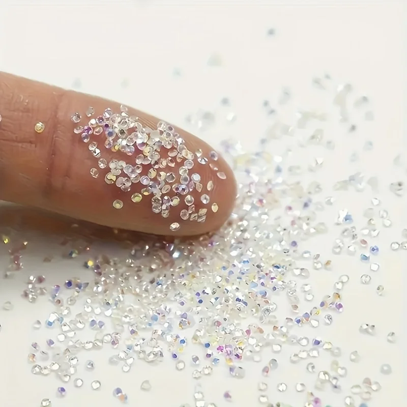 1400 Piece/Nail Art Accessories: Round, Transparent, Ultra-Shiny Rhinestones with Pointed Bases ABD Drill DIY Accessories Suitab
