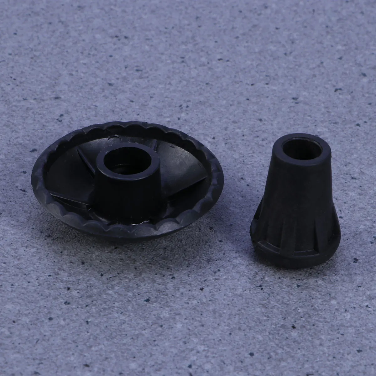 

4Pairs Trekking Walking Stick Tips Premium Durable Anti-Skid Replacement Pole End Covers for Hiking Crutch Safety