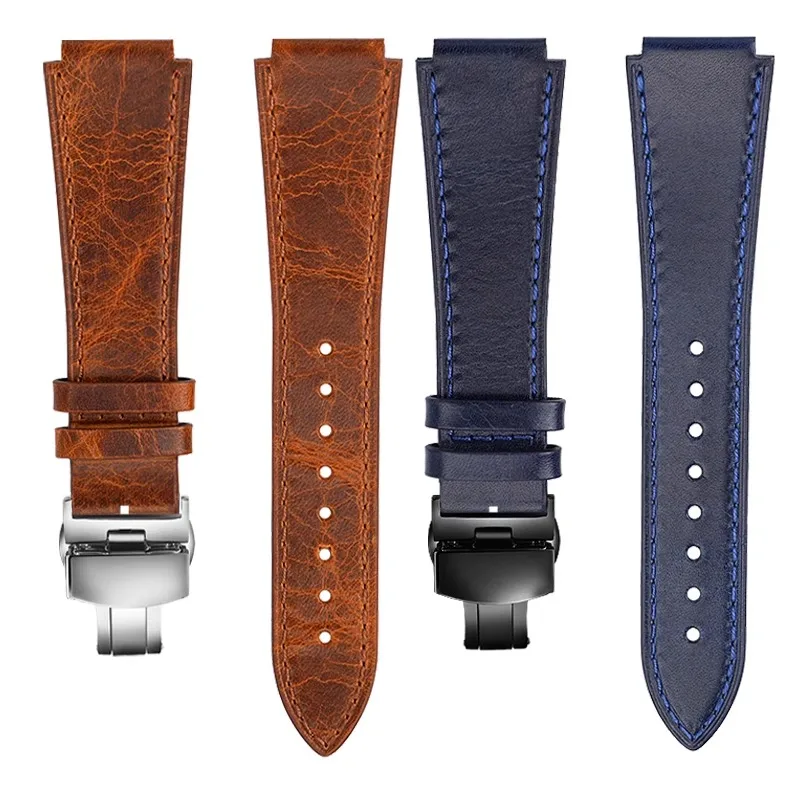 18MM Retro Cowhide Watchband for G-Shock Casio A158 A158W/A168/f91w/AE-1200/A159/A169 AE1300 Series Vintage quick release strap