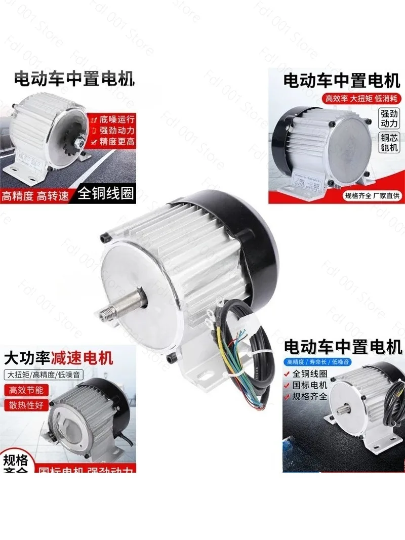 48V500W2000r/min800W1000W1500r/min Permanent magnet DC brushless motor off-road modification