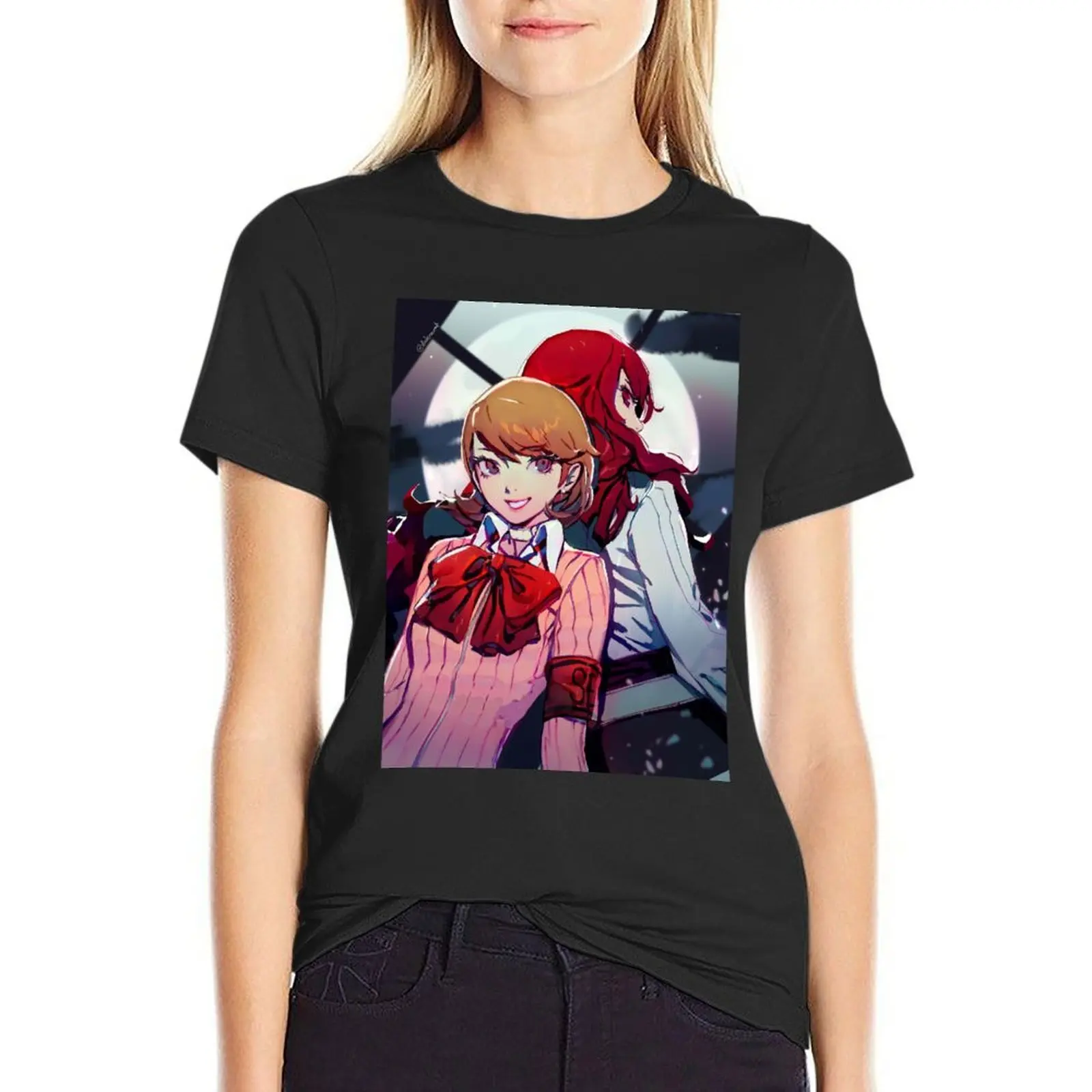 Yukari & Mitsuru T-Shirt Aesthetic clothing sweat plus sizes t shirts for Women graphic