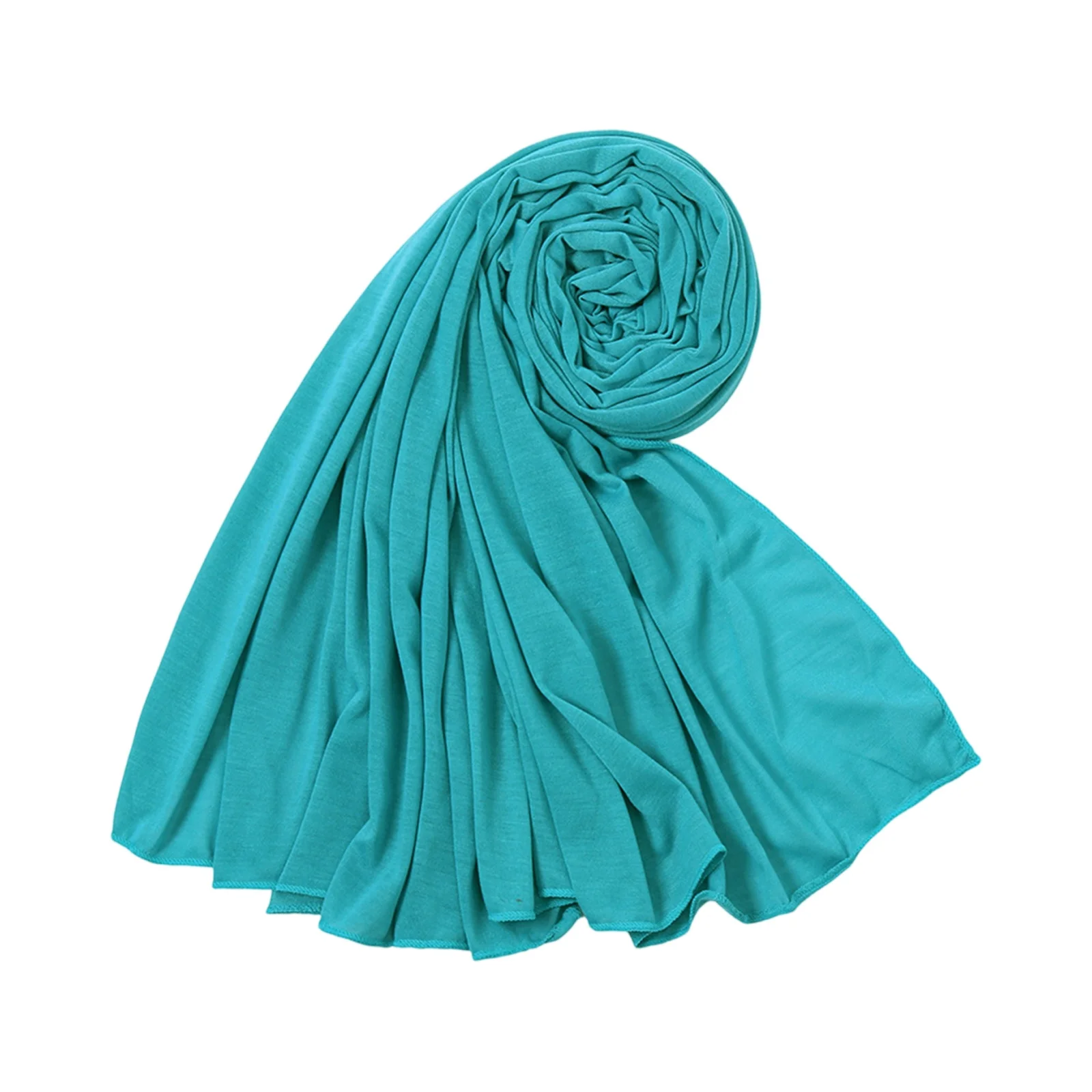 

Women's Solid Color Thin Pleated Vintage Long Scarf Fashionable Large Headscarf Outdoor Travel Beach Accessories