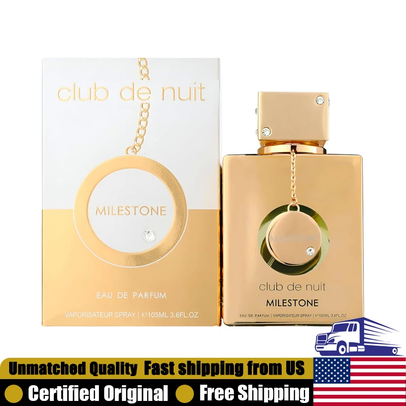 

Armaf Club de Nuit Milestone Eau de Parfum Spray 3.6 Oz Premium Arabian Perfumes Lasting Woody Floral Musk Unisex Cologne 105 ML