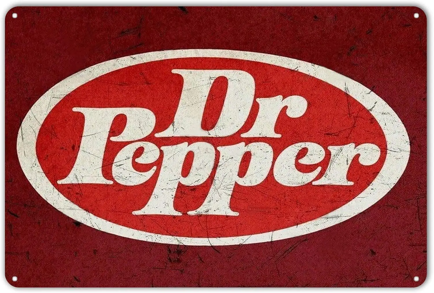 Metal Tin Sin Doctor Pepper Soda Pop Store Advertising Vintage Style Retro Wall Decor Bar