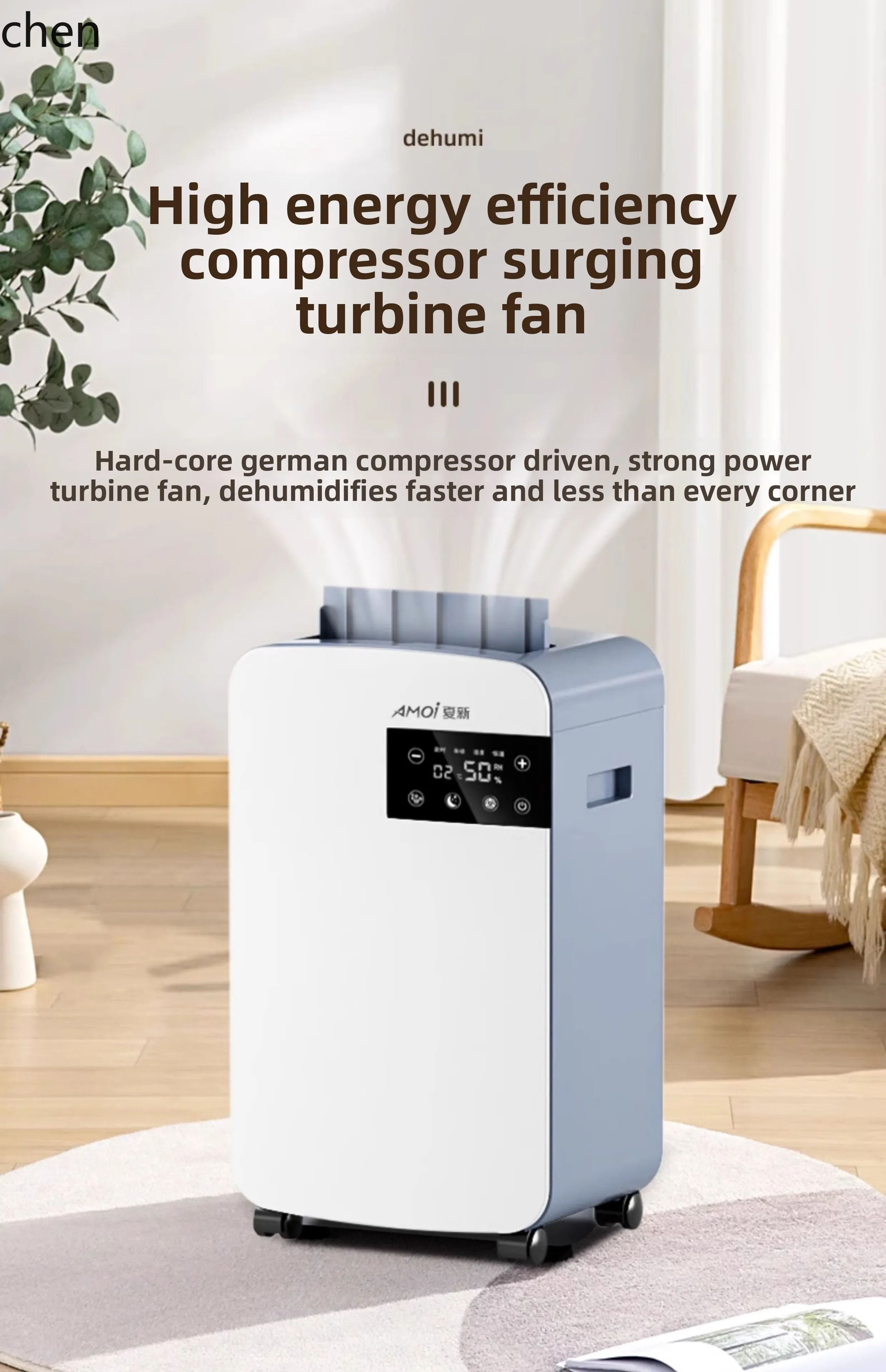 ZML deumidificatore ad alta potenza per interni, piccolo artefatto deumidificante silenzioso, asciugatrice per la rimozione dell'umidità