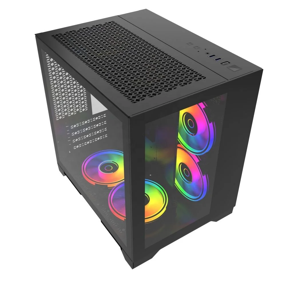 

Two Side Tempered Glass Matx Cabinet for Pc case Gaming Pc Mini Computer Case