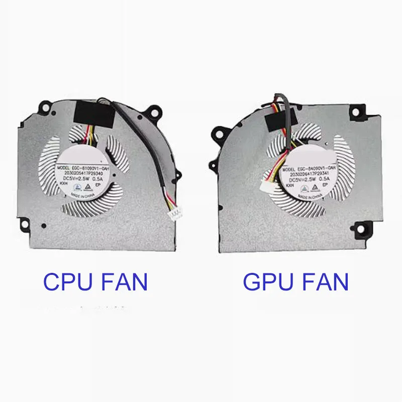 ใหม่แล็ปท็อป CPU พัดลมทำความเย็น GPU คูลเลอร์สำหรับ PD70S คลีโว PD50S DC5V EGC-81090V1-0AH EGC-84090V1-0AH