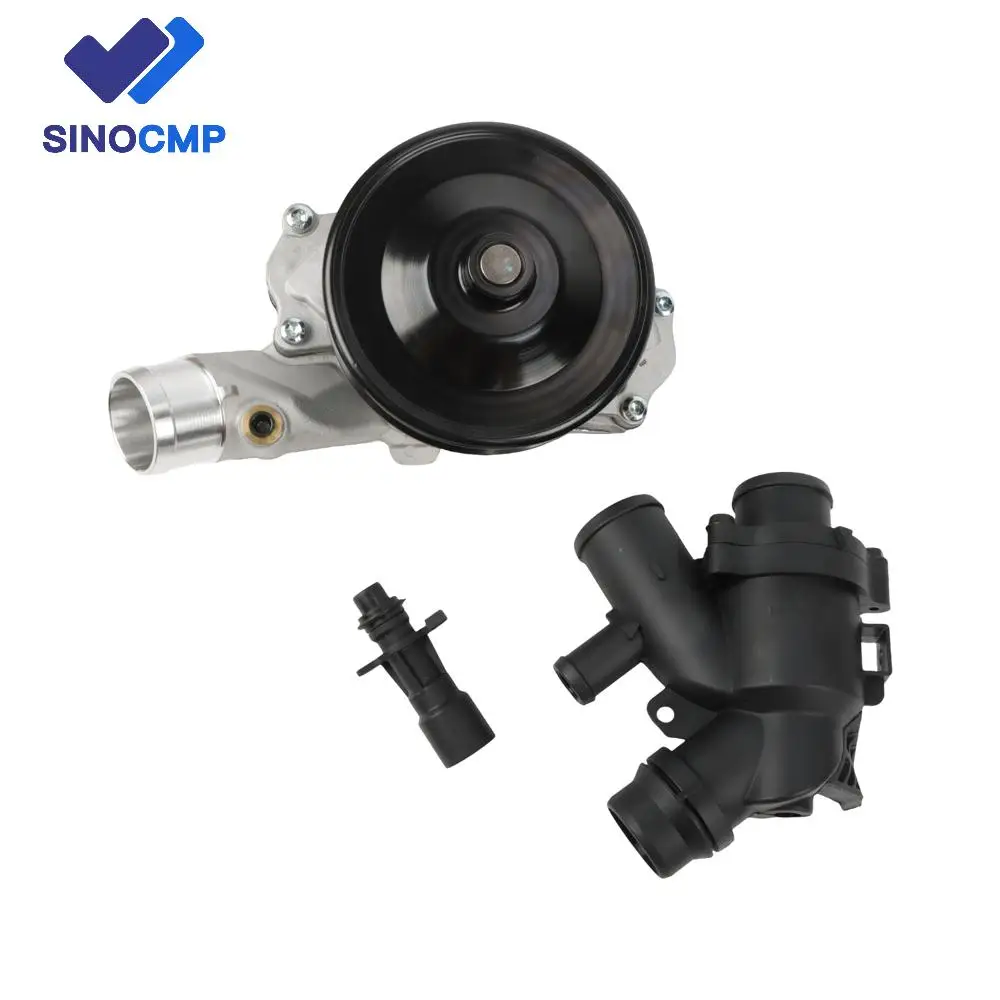 

LR097165 LR028136 LR766192 Water Pump &Bolt Gasket Connector &Thermostat Kit for Jaguar F-Pace F-Type XFR XJ XJR Land Rover V8