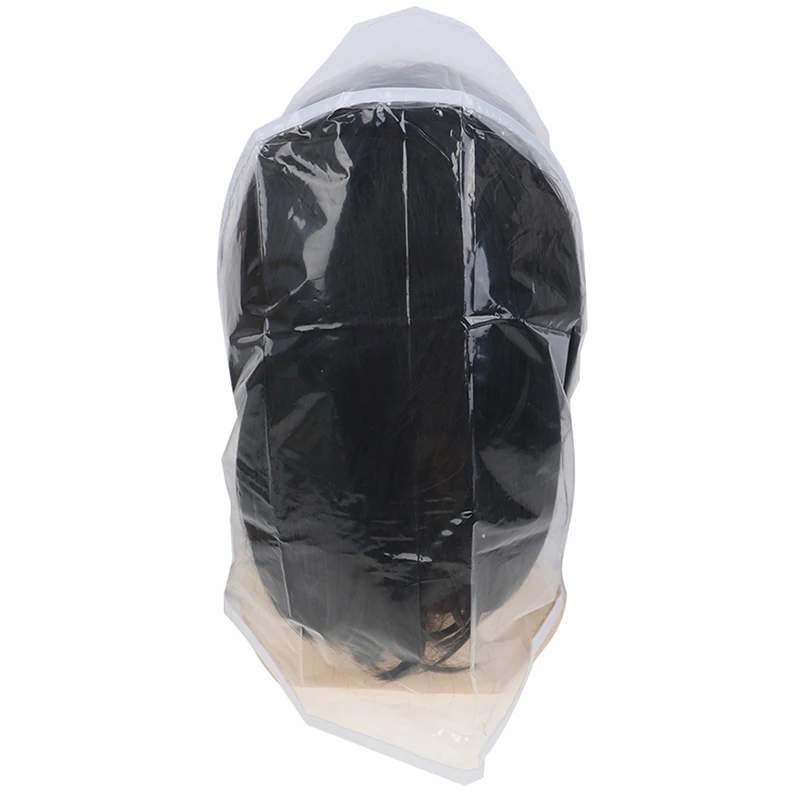 1pcs Simple Transparent Rainproof Sunscreen Hat Women Foldable Fashion Raincap Hairstyle Protector Cap Plastic Bonnet Rain Gear
