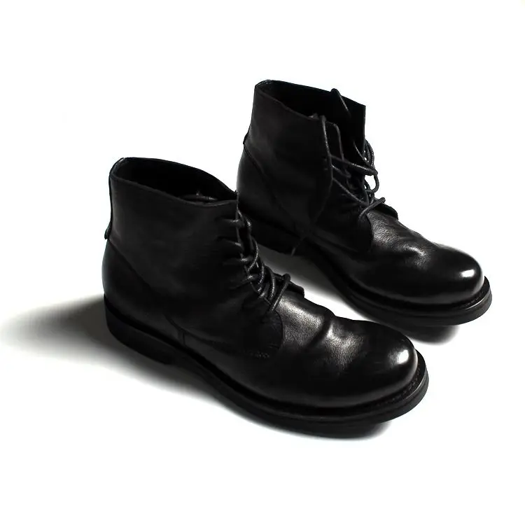 

Ботинки Thi Bot в стиле ретро, мужские мотоциклетные ботинки на трубке, повседневные высокие ботинки Briti Sle для мужчин