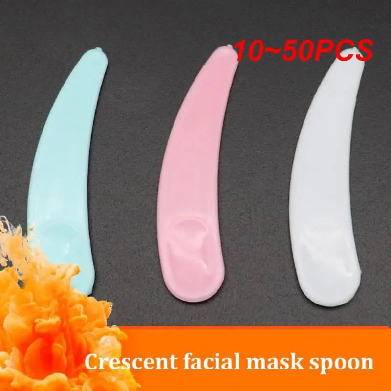 10~50PCS Facial Mask Scraping Spoon Easy To Use Three Colors To Choose From Shaped Plastic Material