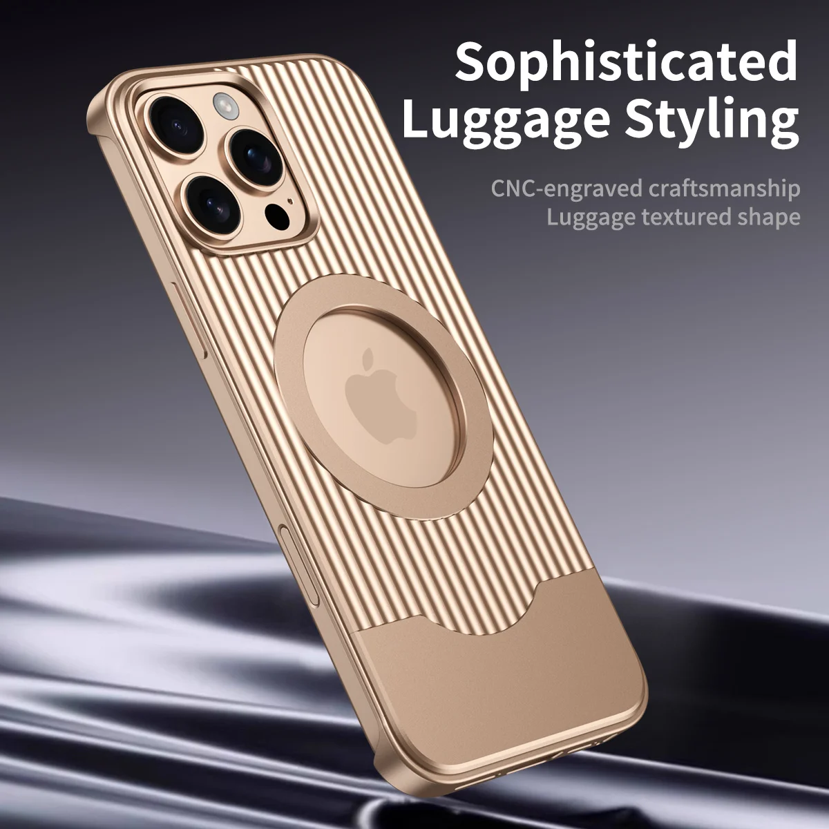 

Luggage Frameless Metal Case For iPhone 16 Plus 15 Pro Max Alumiun Alloy Magnetic Cover Heat Dissipation Premium New 2025