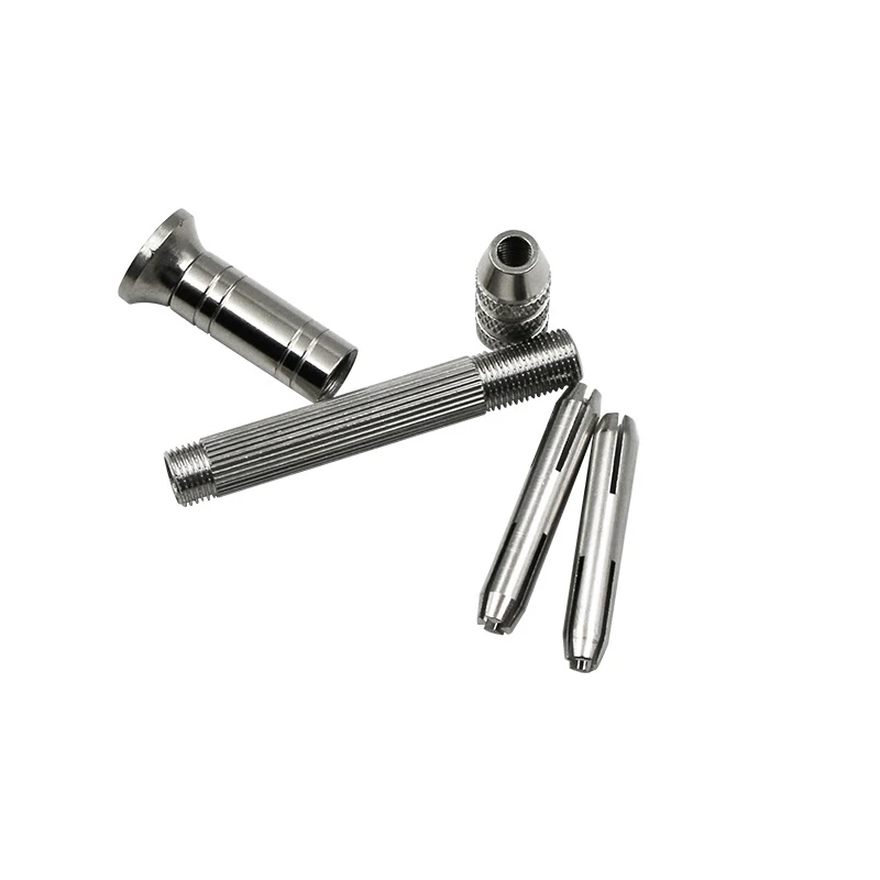 Micro Nhôm Cầm Tay Khoan Chuck Xoắn Mũi Sửa Chữa Dụng Cụ Cầm Tay Gỗ Thủ Công Khoan Lỗ Dụng Cụ Quay