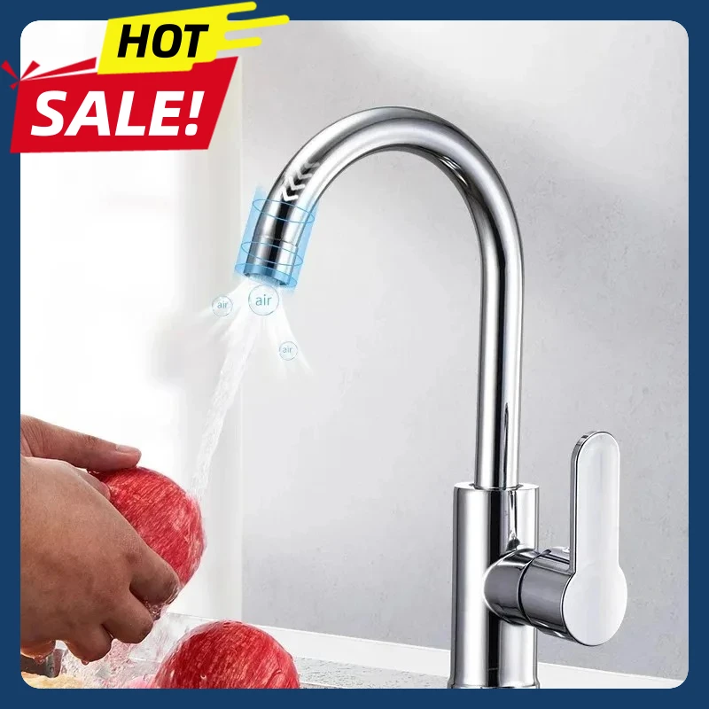 

Кухонный смеситель для дома, защита от брызг, с функцией повышения давления, для горячей и холодной воды, для мойки овощей, посуды, раковины