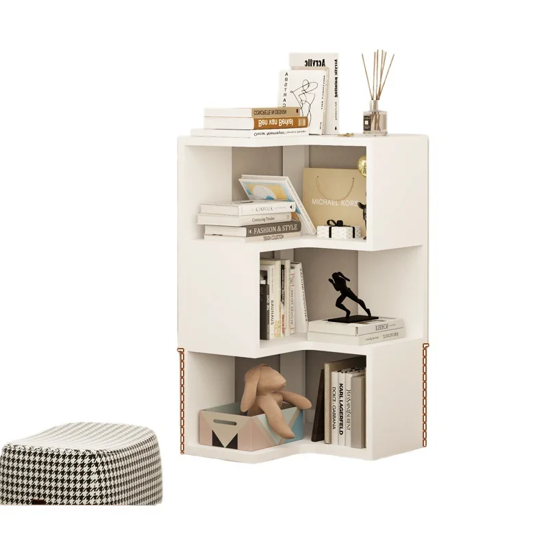 

Corner cabinet Bookcase Corner cabinet Household student study against the wall L-shaped