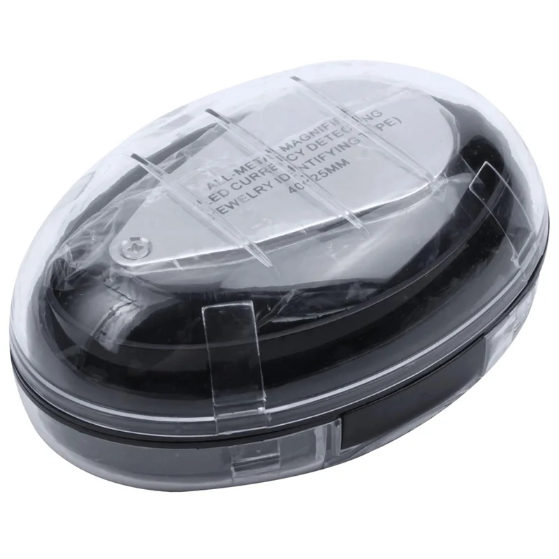 QWE-10X 40X LED الجيب المكبر الجواهري العين زجاج حلقة عدسة مكبرة العدسة ضوء الأشعة فوق البنفسجية