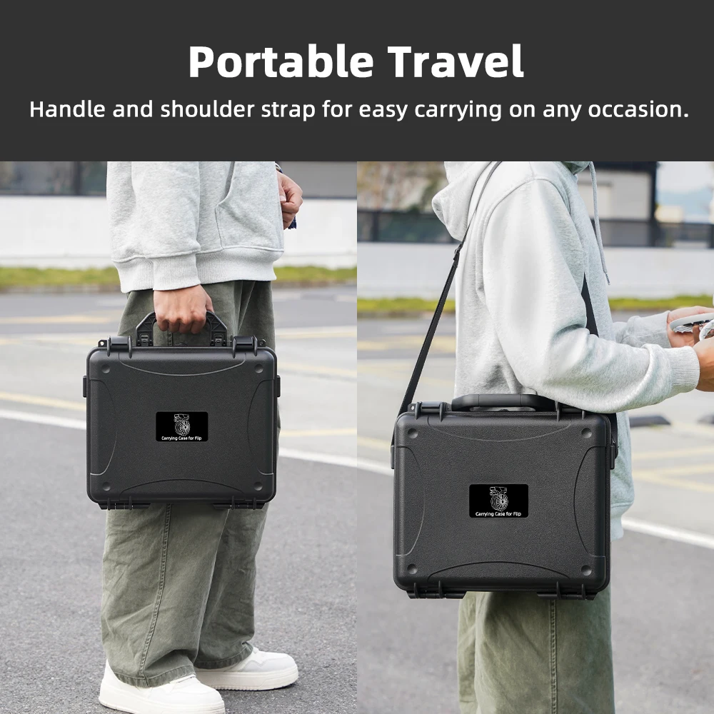 BRDRC valise pour Drone à rabat DJI, sac de rangement à coque rigide de grande capacité, boîte de sécurité antidéflagrante, accessoires rabattables