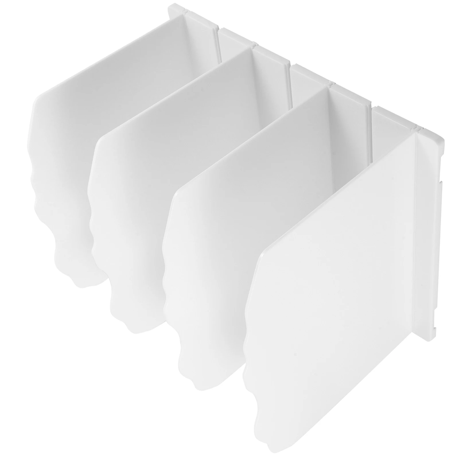 

Multi-Functional Plastic Storage Shelf Rack Adjustable Dividers For Bags Books Purse Files Wardrobe Closet Office Home