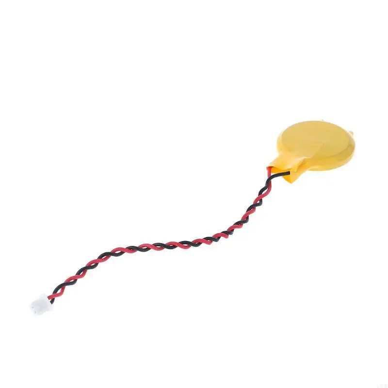 Y4ue 2 PIN CR2032 2032 Dây pin Máy tính xách tay BioS Bios CMOS Pin với dây đai Disassemble Cáp 1.25 phích cắm