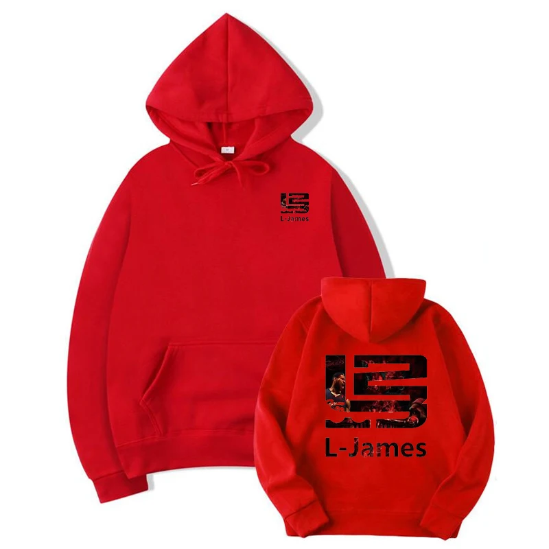 جديد وصول ربيع الخريف للجنسين الشارع أزياء جيمس هوديي: الذكور عارضة تنوعا طويلة الأكمام المطبوعة مقنعين الركض Sweatshi #3