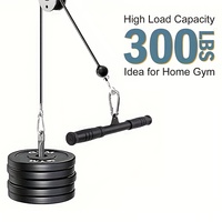 Fitness Gym Pully Cable Machine Attachments Biceps Triceps Blaster T-bar Handle Grip Pull Down Rowing Home Machine Accessories