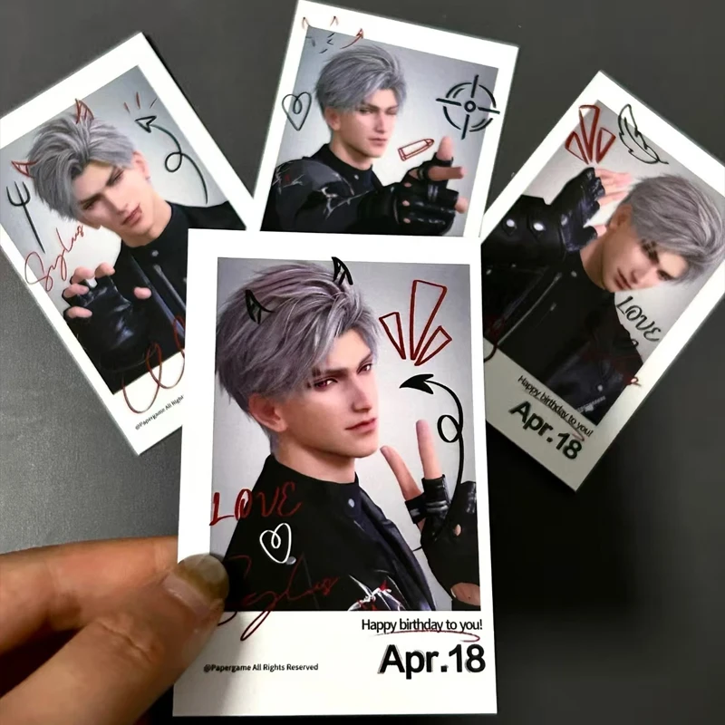 4Pcs/Lot 2025 Love and Deepspace Decor Lomo Card Sylus Qin Che Photocard HD Double-sided Album Photo Card For Fans Collection