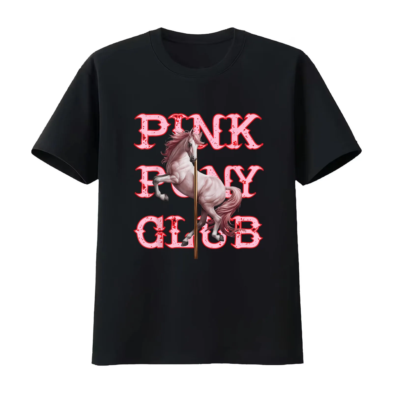 Copy of PINK PONY CLUB - chappell roan T-Shirt Summer Casual Cotton Tee Oversized Streetwear Tops Vintage Graphic Print