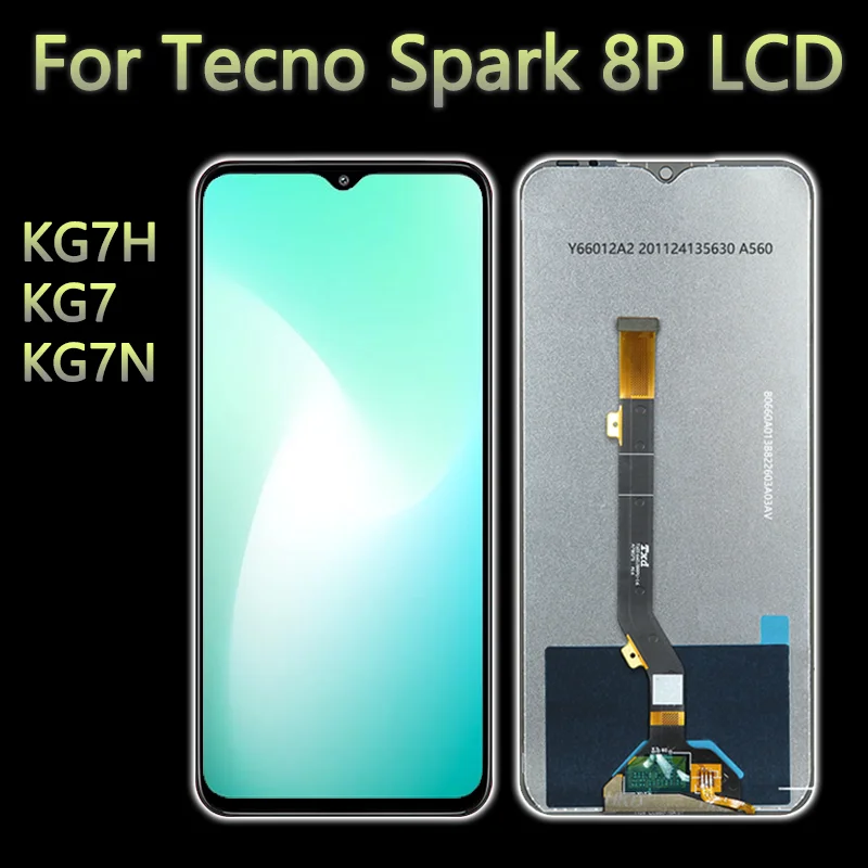 Mobile Display Lcds For Tecno Spark 8P KG7H Lcds Display Touch Screen Digitizer Pantalla KG7 KG7N Lcds Display Replacement