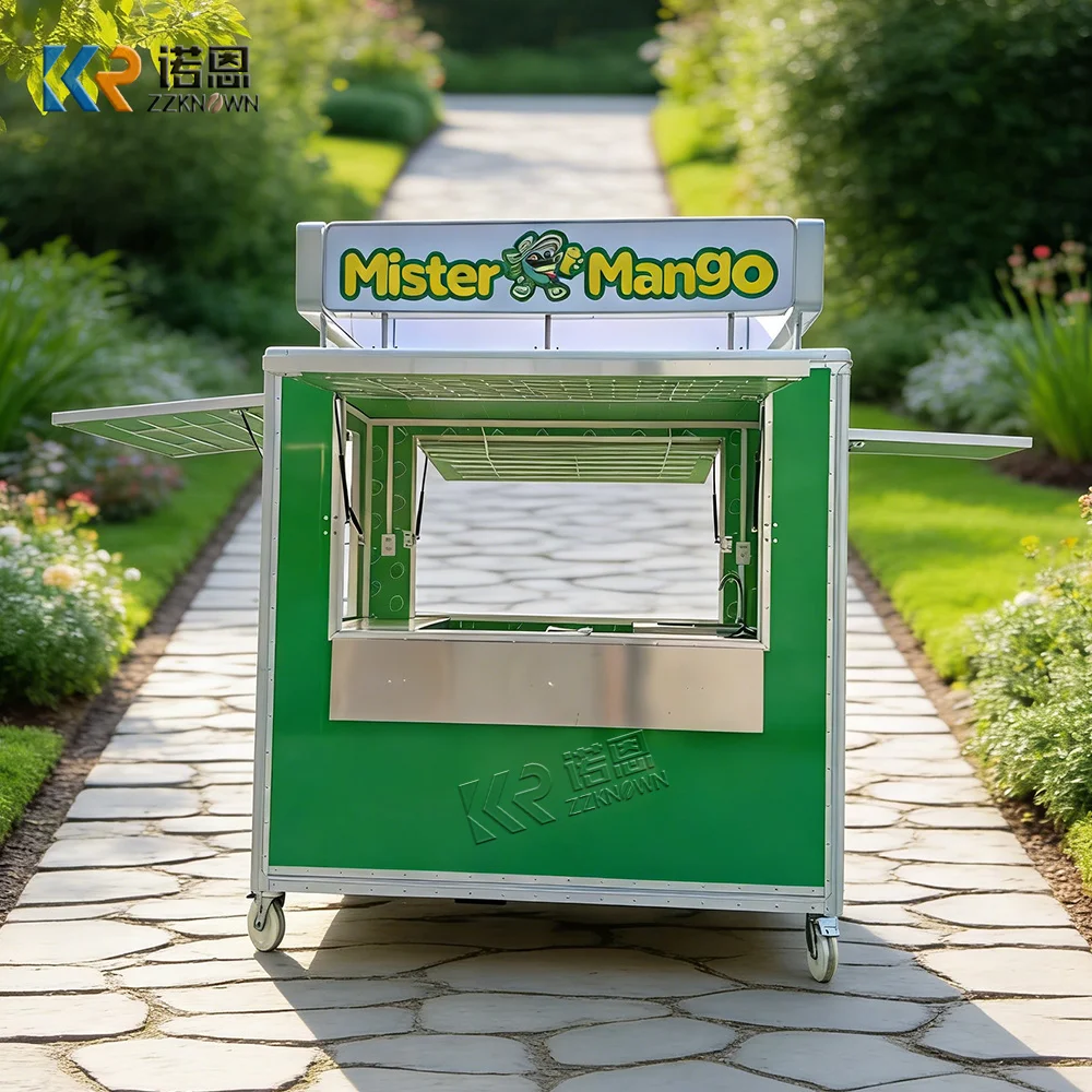 Mobile Kitchen Fast Food Trailer Custom Food Truck Fully Equipped Restaurant Mobile Juice Coffee Bar Trailer