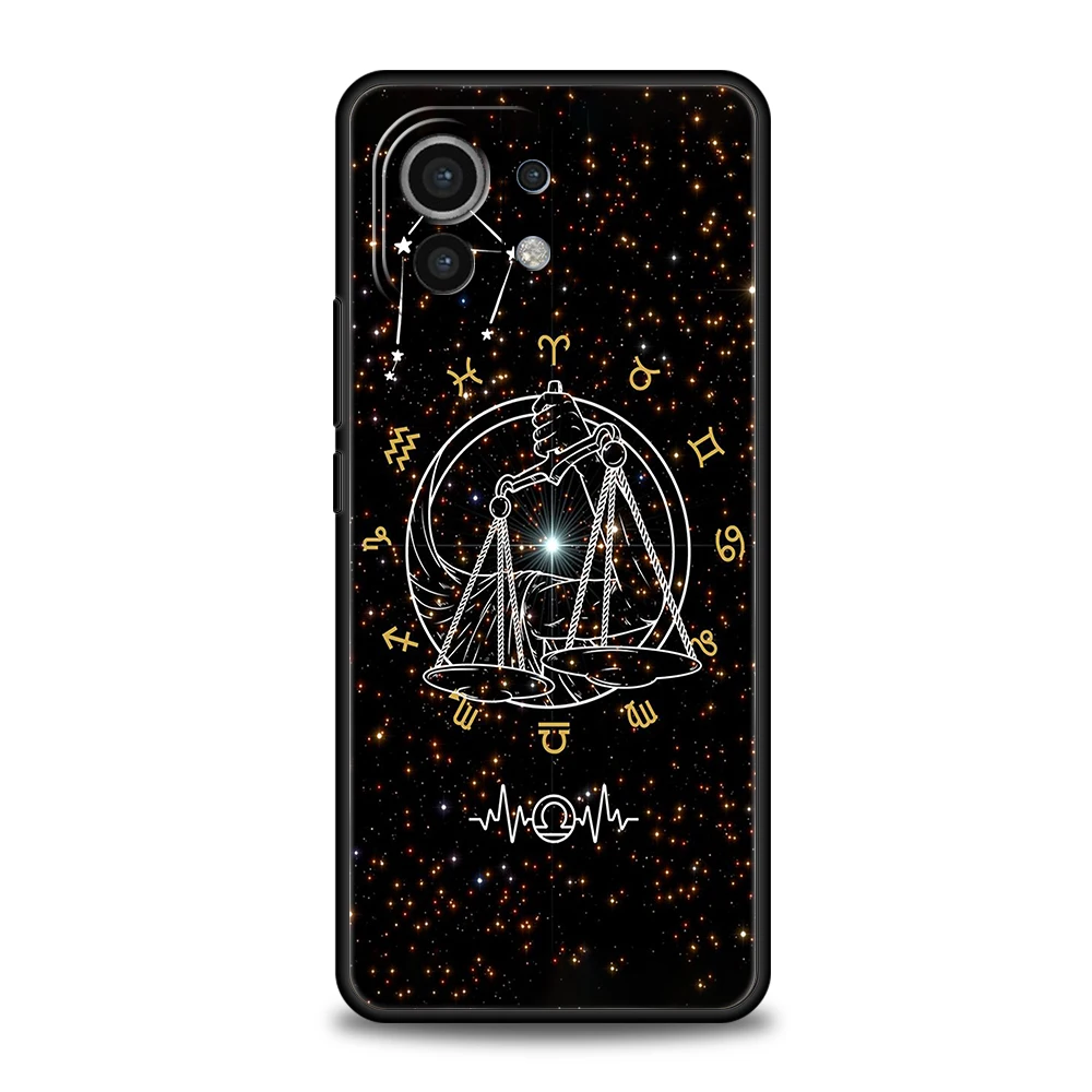 Cartoon Zodiac Phone Case for Xiaomi Poco F4 F3 X3 X4 X5 GT NFC M3 M4 11 Ultra 12 12T 13 Note 10 Pro Lite 5G Silicone Cover Bags